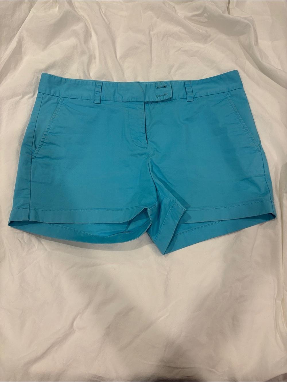 Vineyard Vines Women’s Turquoise High-Rise Cotton Shorts